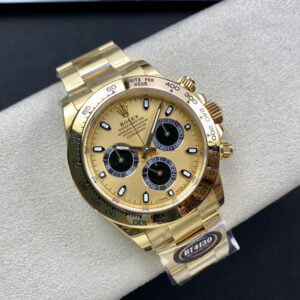 ĐỒNG HỒ ROLEX DAYTONA 116508 COSMOGRAPH MẶT ĐEN VÀNG REPLICA 40MM 1 dong ho rolex cosmograph daytona 116508 0009 mat den vang replica 40mm 2