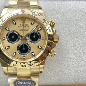 ĐỒNG HỒ ROLEX DAYTONA 116508 COSMOGRAPH MẶT ĐEN VÀNG REPLICA 40MM 4 dong ho rolex cosmograph daytona 116508 0009 mat den vang replica 40mm 4