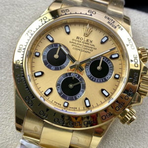 ĐỒNG HỒ ROLEX DAYTONA 116508 COSMOGRAPH MẶT ĐEN VÀNG REPLICA 40MM 8 dong ho rolex cosmograph daytona 116508 0009 mat den vang replica 40mm 8