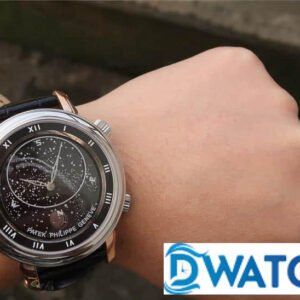 PATEK PHILIPPE GRAND COMPLICATIONS 6102 COPIES WATCHES TWO TONE BLACK DIAL 43MM 6 ĐỒNG HỒ NAM PATEK PHILIPPE GRAND COMPLICATIONS 6102 MẶT SỐ TRÒN 43MM