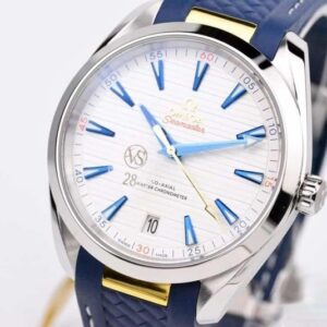 OMEGA HAIMA SEAMASTER DÂY CAO SU XANH DƯƠNG REPLICA CAO CẤP 41MM 3 omega haima seamaster day cao su xanh duong replica cao cap 41mm 2