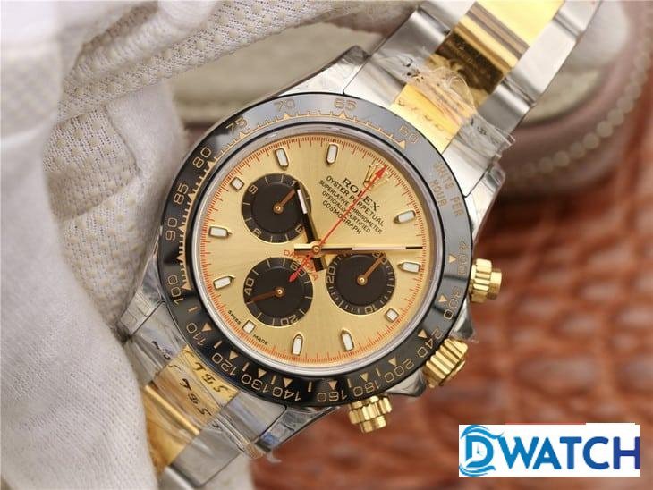 ĐỒNG HỒ NAM MÁY CƠ MÀU DEMI ROLEX DAYTONA CHRONOGRAPH REPLICA 1:1 CAO CẤP 40MM ĐỒNG HỒ NAM MÁY CƠ MÀU DEMI ROLEX DAYTONA CHRONOGRAPH REPLICA 1:1 CAO CẤP 40MM