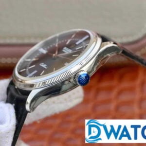ĐỒNG HỒ ROLEX CELLINI NAM MÁY CƠ DÂY DA MẶT ĐEN FAKE 11 39MM 3 ĐỒNG HỒ ROLEX CELLINI NAM MÁY CƠ DÂY DA MẶT ĐEN REPLICA 1:1 CAO CẤP 39MM