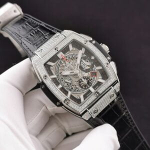 ĐỒNG HỒ NAM MÁY CƠ ĐÍNH FULL ĐÁ HUBLOT SPIRIT OF BIG BANG REPLICA 1:1 CAO CẤP 42MM 1 ĐỒNG HỒ NAM MÁY CƠ ĐÍNH FULL ĐÁ HUBLOT SPIRIT OF BIG BANG REPLICA 1:1 CAO CẤP 42MM
