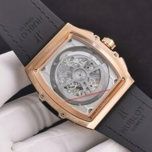 HUBLOT SPIRIT OF BIG BANG CHRONOGRAPH KING GOLD BEST REPLICA WATCHES ROSE GOLD PLATE RHINESTONE CASE 42MM 7 ĐỒNG HỒ CƠ NAM ĐÍNH FULL ĐÁ HUBLOT SPIRIT OF BIG BANG CHRONOGRAPH KIG GOLD REP 1:1 42MM