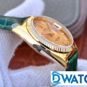 ĐỒNG HỒ ROLEX OYSTER PERPETUAL DAY-DATE NAM MÁY CƠ DÂY DA REPLICA CAO CẤP 36MM 4 ĐỒNG HỒ ROLEX OYSTER PERPETUAL DAY-DATE NAM MÁY CƠ DÂY DA REPLICA 1:1 CAO CẤP 36MM