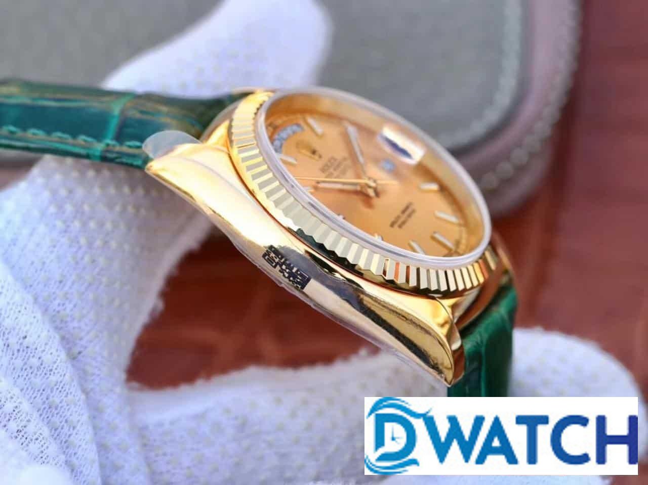 ĐỒNG HỒ ROLEX OYSTER PERPETUAL DAY-DATE NAM MÁY CƠ DÂY DA REPLICA 1:1 CAO CẤP 36MM ĐỒNG HỒ ROLEX OYSTER PERPETUAL DAY-DATE NAM MÁY CƠ DÂY DA REPLICA 1:1 CAO CẤP 36MM