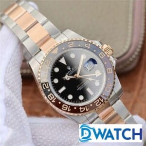 ĐỒNG HỒ NAM ROLEX GMT-MASTER ll MÁY CƠ MÀU DEMI EW FACTORY REP CAO CẤP 40MM 2 ĐỒNG HỒ NAM MÁY CƠ MÀU DEMI ROLEX GMT-MASTER ll EW FACTORY REP 1:1 CAO CẤP 40MM