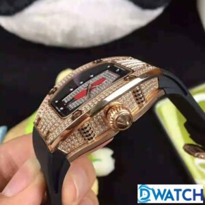 ĐỒNG HỒ NỮ RICHARD MILLE RM007 ĐÍNH ĐÁ MÀU VÀNG HỒNG FAKE 11 31X45MM 2 ĐỒNG HỒ NỮ RICHARD MILLE RM007 ĐÍNH ĐÁ MÀU VÀNG HỒNG FAKE 11 31X45MM