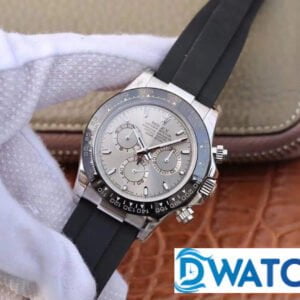 ĐỒNG HỒ NAM ROLEX DAYTONA DÂY CAO SU MẶT XÁM CHRONOGRAPH REPLICA 1:1 40MM 2 ĐỒNG HỒ CƠ NAM DÂY CAO SU MẶT XÁM ROLEX DAYTONA CHRONOGRAPH REP 1:1 CAO CẤP 40MM