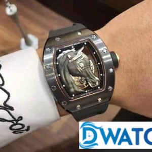 ĐỒNG HỒ NAM RICHARD MILLE RM52-02 MẶT SỐ HÌNH ĐẦU NGỰA ĐEN FAKE 43X50MM 6 ĐỒNG HỒ NAM RICHARD MILLE RM52-02 MẶT SỐ HÌNH ĐẦU NGỰA ĐEN FAKE 43X50MM