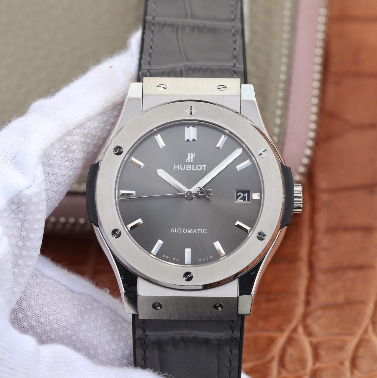 ĐỒNG HỒ NAM MÁY CƠ MÀU XÁM HUBLOT CLASSIC FUSION REP 1:1 CAO CẤP 45MM ĐỒNG HỒ NAM MÁY CƠ MÀU XÁM HUBLOT CLASSIC FUSION REP 1:1 CAO CẤP 45MM
