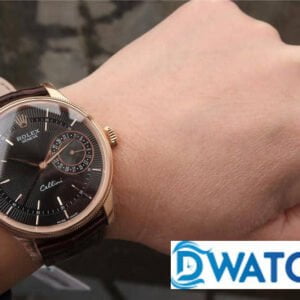 ĐỒNG HỒ NAM ROLEX CELLINI CƠ DÂY DA MẶT TRẮNG MKS FACTORY REPLICA CAO CẤP 39MM 7 ĐỒNG HỒ CƠ NAM DÂY DA MẶT TRẮNG ROLEX CELLINI MKS FACTORY REPLICA 1:1 CAO CẤP 39MM