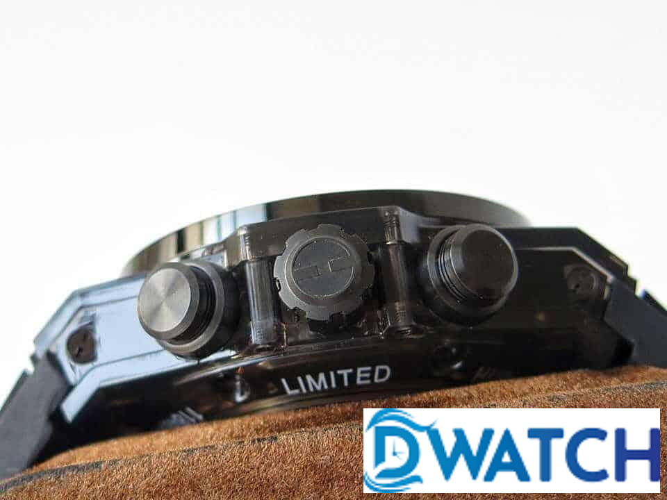 ĐỒNG HỒ NAM HUBLOT BIG BANG TRONG SUỐT MÀU ĐEN REPLICA 11 44MM ĐỒNG HỒ NAM HUBLOT BIG BANG TRONG SUỐT MÀU ĐEN REPLICA 11 44MM