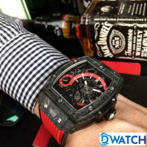 ĐỒNG HỒ NAM HUBLOT SPRIT OF BIG BANG TOURBILLON MÀU ĐỎ FAKE 11 44MM 4 ĐỒNG HỒ NAM HUBLOT SPRIT OF BIG BANG TOURBILLON MÀU ĐỎ FAKE 11 44MM