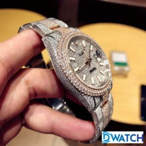 ĐỒNG HỒ NAM ROLEX DATEJUST CƠ ĐÍNH FULL ĐÁ MÀU DEMI CỌC SỐ DẠ QUANG REP 1:1 41MM 4 ĐỒNG HỒ ROLEX DATEJUST CƠ NAM ĐÍNH FULL ĐÁ MÀU DEMI CỌC SỐ DẠ QUANG REP 1:1 CAO CẤP 41MM