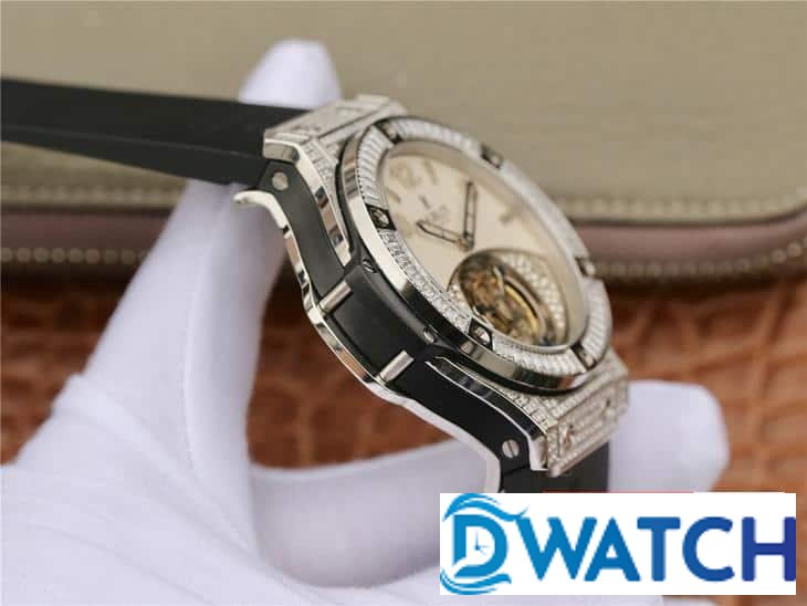 ĐỒNG HỒ NAM HUBLOT BIG BANG TOURBILLON MÀU TRẮNG TRẺ TRUNG REPLICA 11 44MM ĐỒNG HỒ NAM HUBLOT BIG BANG TOURBILLON MÀU TRẮNG TRẺ TRUNG REPLICA 11 44MM