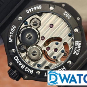 ĐỒNG HỒ NAM HUBLOT BIG BANG MÀU ĐEN VIỀN XƯỚC REPLICA CAO CẤP 44MM 4 ĐỒNG HỒ NAM HUBLOT BIG BANG MÀU ĐEN VIỀN XƯỚC REPLICA CAO CẤP 44MM