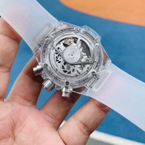 HUBLOT BIG BANG UNICO CHRONOGRAPH BEST REPLICA WATCHES CRYSTAL CASE RHINESTONE BEZEL BAGUETTE HB FACTORY 45MM 5 ĐỒNG HỒ NAM CƠ 5 KIM ĐÍNH ĐÁ HUBLOT BIG BANG CHRONOGRAPH HB FACTORY REP 1:1 CAO CẤP 45MM