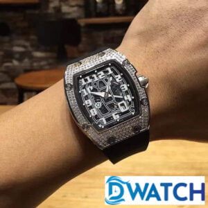 ĐỒNG HỒ NAM RICHARD MILLE RM67-01 DÂY ĐEO ĐEN ĐÍNH ĐÁ TRẮNG FAKE 11 48X42MM 6 ĐỒNG HỒ NAM RICHARD MILLE RM67-01 DÂY ĐEO ĐEN ĐÍNH ĐÁ TRẮNG FAKE 11 48X42MM