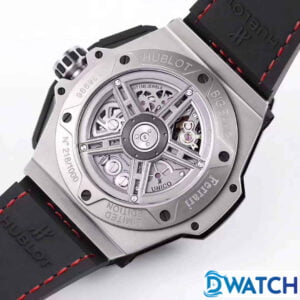 HUBLOT BIG BANG FERRARI F4 KNOCK OFF WATCHES BLACK CERAMIC GREY DIAL RUBBER STRAP 44MM 5 ĐỒNG HỒ NAM HUBLOT BIG BANG FERRARI F4 SỢI CARBON MÀU GRAY REPLICA 11 44MM