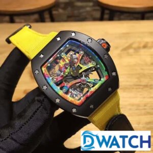 ĐỒNG HỒ NAM RICHARD MILLE RM68-01 THIẾT KẾ NGHỆ THUẬT ĐA MÀU SẮC FAKE 50X42MM 2 ĐỒNG HỒ NAM RICHARD MILLE RM68-01 THIẾT KẾ NGHỆ THUẬT ĐA MÀU SẮC FAKE 50X42MM