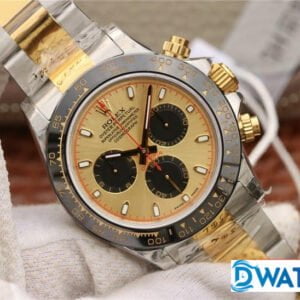 ĐỒNG HỒ NAM ROLEX DAYTONA MÁY CƠ MÀU DEMI CHRONOGRAPH REPLICA 1:1 40MM 2 ĐỒNG HỒ NAM MÁY CƠ MÀU DEMI ROLEX DAYTONA CHRONOGRAPH REPLICA 1:1 CAO CẤP 40MM