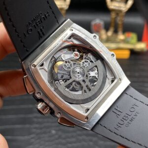 HUBLOT SPIRIT OF BIG BANG CHRONOGRAPH KNOCK OFF WATCHES BLACK DIAL TITANIUM CASE RUBBER STRAP 42MM 6 ĐỒNG HỒ NAM MÁY CƠ HUBLOT SPIRIT OF BIG BANG CHRONOGRAPH REP 1:1 CAO CẤP 42MM