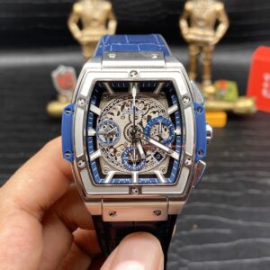 ĐỒNG HỒ NAM MÁY CƠ MÀU XANH HUBLOT SPIRIT OF BIG BANG CHRONOGRAPH REP 1:1 42MM