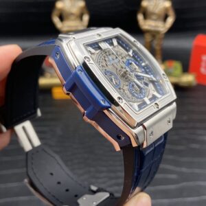 ĐỒNG HỒ NAM MÁY CƠ MÀU XANH HUBLOT SPIRIT OF BIG BANG CHRONOGRAPH REP 1:1 42MM 3 ĐỒNG HỒ NAM MÁY CƠ MÀU XANH HUBLOT SPIRIT OF BIG BANG CHRONOGRAPH REP 1:1 42MM
