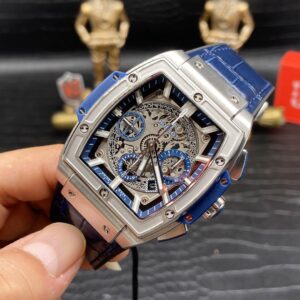 ĐỒNG HỒ NAM MÁY CƠ MÀU XANH HUBLOT SPIRIT OF BIG BANG CHRONOGRAPH REP 1:1 42MM 2 ĐỒNG HỒ NAM MÁY CƠ MÀU XANH HUBLOT SPIRIT OF BIG BANG CHRONOGRAPH REP 1:1 42MM
