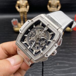 HUBLOT SPIRIT OF BIG BANG CHRONOGRAPH HIGH END WATCH REPLICAS WHITE DIAL RUBBER STRAP TITANIUM CASE 42MM 2 ĐỒNG HỒ NAM HUBLOT SPIRIT OF BIG BANG CHRONOGRAPH REPLICA 1:1 CAO CẤP 42MM