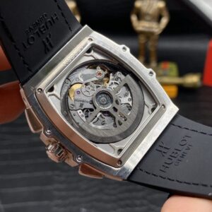 HUBLOT SPIRIT OF BIG BANG CHRONOGRAPH HIGH END WATCH REPLICAS WHITE DIAL RUBBER STRAP TITANIUM CASE 42MM 6 ĐỒNG HỒ NAM HUBLOT SPIRIT OF BIG BANG CHRONOGRAPH REPLICA 1:1 CAO CẤP 42MM
