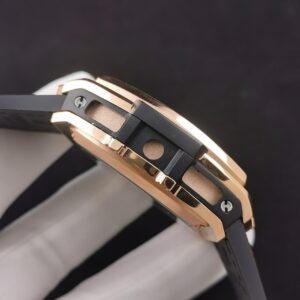 HUBLOT SPIRIT OF BIG BANG KING GOLD CHRONOGRAPH REPLICA WATCHES ROSE GOLD PLATE BROWN RUBBER STRAP 42MM 5 ĐỒNG HỒ NAM MÁY CƠ 6 KIM HUBLOT SPIRIT OF BIG BANG CHRONOGRAPH REP 1:1 42MM