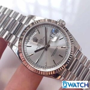 ĐỒNG HỒ NAM ROLEX DAY-DATE MÁY CƠ DÂY KIM LOẠI FAKE CAO CẤP 36MM 3 ĐỒNG HỒ NAM MÁY CƠ DÂY KIM LOẠI ROLEX DAY-DATE REPLICA 1:1 CAO CẤP 36MM