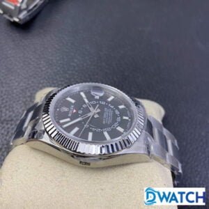 ĐỒNG HỒ NAM ROLEX SKY-DWELLER CƠ DÂY KIM LOẠI MẶT ĐEN REPLICA 1:1 42MM 5 ĐỒNG HỒ ROLEX SKY-DWALKER CƠ NAM DÂY KIM LOẠI MẶT ĐEN REPLICA 1:1 CAO CẤP 42MM