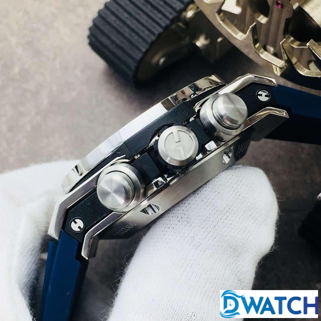 ĐỒNG HỒ NAM HUBLOT BIG BANG ĐÍNH ĐÁ TRẮNG DÂY CAO SU XANH REPLICA 45MM ĐỒNG HỒ NAM HUBLOT BIG BANG ĐÍNH ĐÁ TRẮNG DÂY CAO SU XANH REPLICA 45MM