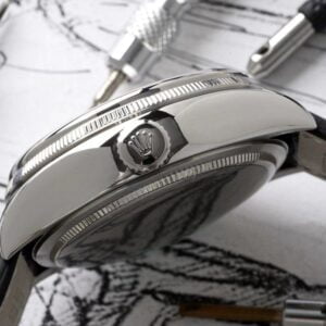 ĐỒNG HỒ NAM ROLEX CELLINI MÁY CƠ DÂY DA ĐEN FAKE 1:1 CAO CẤP KZ 39MM 4 ĐỒNG HỒ NAM MÁY CƠ DÂY DA ĐEN ROLEX CELLINI REPLICA 1:1 CAO CẤP 39MM