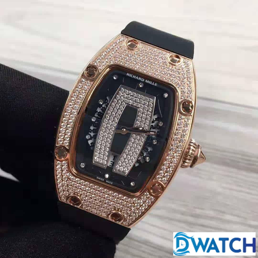 ĐỒNG HỒ NỮ RICHARD MILLE RM007 ĐÍNH ĐÁ 2 MÀU FAKE CAO CẤP 31X45MM ĐỒNG HỒ NỮ RICHARD MILLE RM007 ĐÍNH ĐÁ 2 MÀU FAKE CAO CẤP 31X45MM
