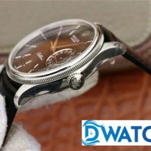 ĐỒNG HỒ NAM ROLEX CELLINI CƠ DÂY DA MẶT MÀU ĐEN MKS FACTORY REPLICA 1:1 39MM 3 ĐỒNG HỒ CƠ NAM DÂY DA MẶT MÀU ĐEN ROLEX CELLINI MKS FACTORY REPLICA 1:1 CAO CẤP 39MM