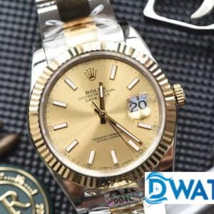 ĐỒNG HỒ NAM ROLEX DATEJUST DÂY KIM LOẠI MÀU DEMI AR FACTORY REPLICA CAO CẤP 41MM 1 ĐỒNG HỒ CƠ NAM DÂY KIM LOẠI MÀU DEMI ROLEX DATEJUST AR FACTORY REP 1:1 CAO CẤP 41MM