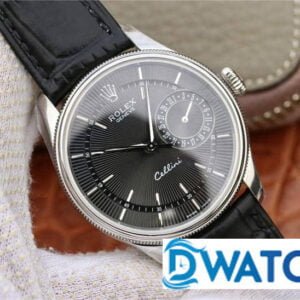 ĐỒNG HỒ NAM ROLEX CELLINI CƠ DÂY DA MẶT MÀU ĐEN MKS FACTORY REPLICA 1:1 39MM 1 ĐỒNG HỒ CƠ NAM DÂY DA MẶT MÀU ĐEN ROLEX CELLINI MKS FACTORY REPLICA 1:1 CAO CẤP 39MM