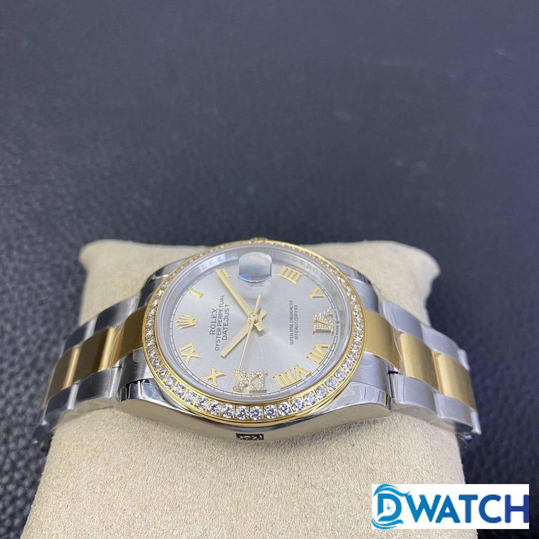 ĐỒNG HỒ NAM MÁY CƠ DÂY KIM LOẠI ROLEX DATE JUST EW FACTORY REPLICA 1:1 CAO CẤP 36MM ĐỒNG HỒ NAM MÁY CƠ DÂY KIM LOẠI ROLEX DATE JUST EW FACTORY REPLICA 1:1 CAO CẤP 36MM