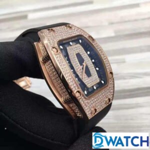 ĐỒNG HỒ NỮ RICHARD MILLE RM007 ĐÍNH FULL ĐÁ VÀNG HỒNG FAKE 11 31X45MM 2 ĐỒNG HỒ NỮ RICHARD MILLE RM007 ĐÍNH FULL ĐÁ VÀNG HỒNG FAKE 11 31X45MM