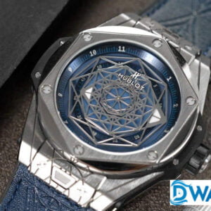 HUBLOT BIG BANG SANG BLEU REPLICA WATCHES BLUE DIAL RUBBER STRAP AUTOMATIC 45MM 3 ĐỒNG HỒ HUBLOT CƠ NAM HUBLOT BIG BANG SANG BLEU REPLICA 1:1 CAO CẤP 45MM