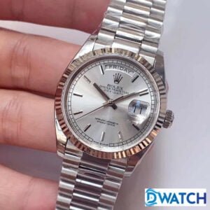 ĐỒNG HỒ NAM ROLEX DAY-DATE MÁY CƠ DÂY KIM LOẠI FAKE CAO CẤP 36MM 2 ĐỒNG HỒ NAM MÁY CƠ DÂY KIM LOẠI ROLEX DAY-DATE REPLICA 1:1 CAO CẤP 36MM
