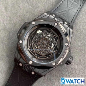 HUBLOT BIG BANG SANG BLEU GOOD IMITATION WATCHES ALL BLACK 45MM 1 ĐỒNG HỒ HUBLOT BIG BANG SANG BLEU CƠ NAM REPLICA 1:1 CAO CẤP 45MM