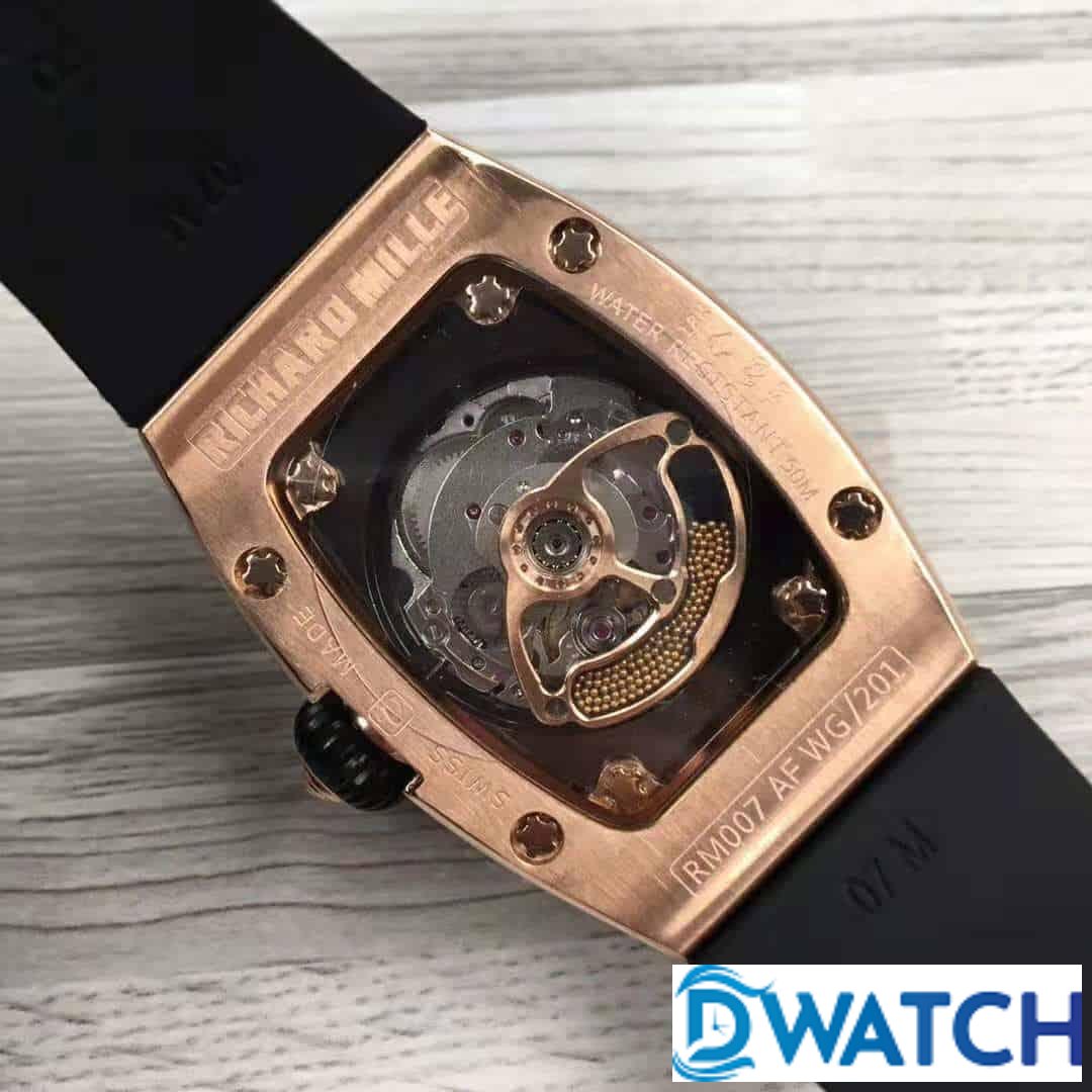 ĐỒNG HỒ NỮ RICHARD MILLE RM007 ĐÍNH FULL ĐÁ VÀNG HỒNG FAKE 11 31X45MM ĐỒNG HỒ NỮ RICHARD MILLE RM007 ĐÍNH FULL ĐÁ VÀNG HỒNG FAKE 11 31X45MM