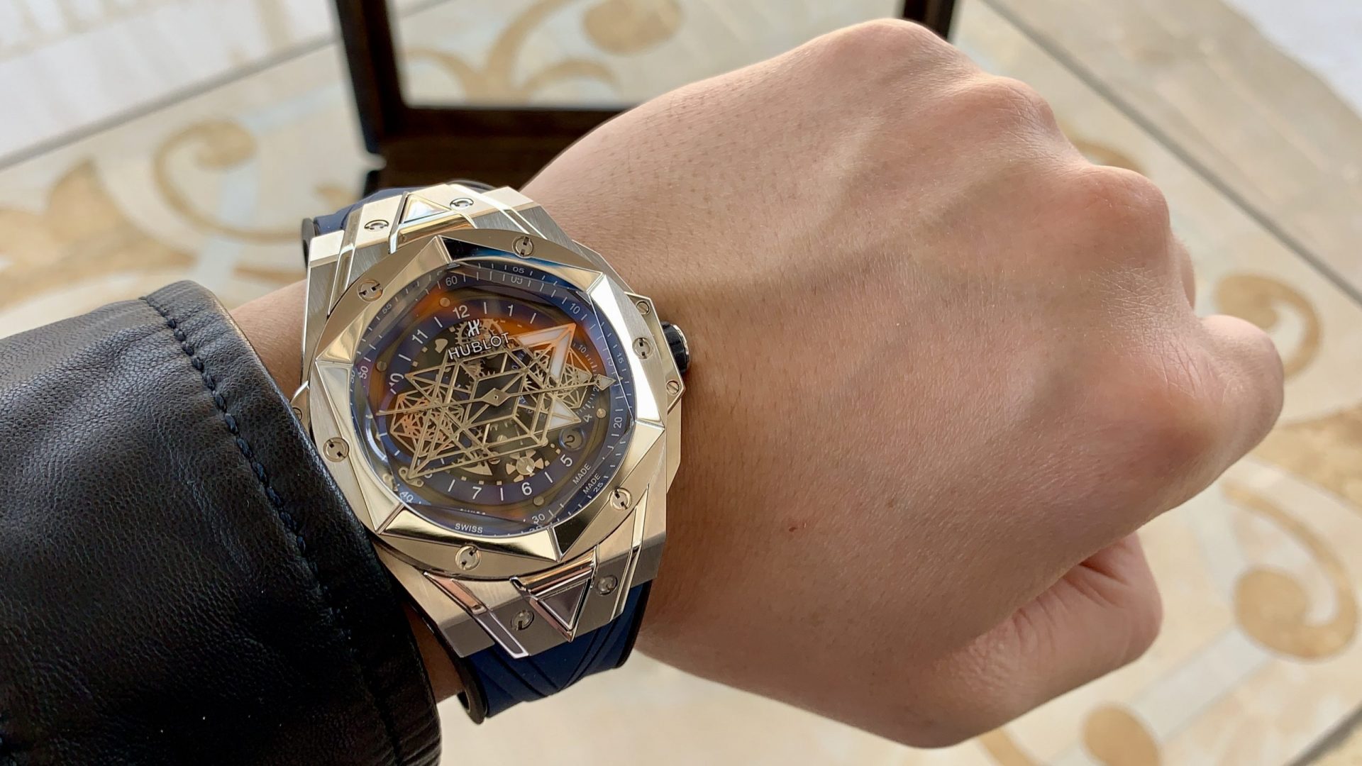ĐỒNG HỒ CƠ NAM MÀU XANH HUBLOT BIG BANG SANG BLEU ll REPLICA 1:1 CAO CẤP 45MM ĐỒNG HỒ CƠ NAM MÀU XANH HUBLOT BIG BANG SANG BLEU ll REPLICA 1:1 CAO CẤP 45MM