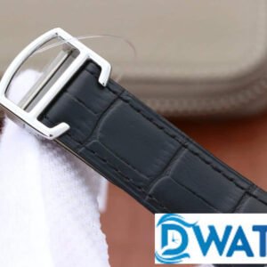 CARTIER TANK ANDY LAU LUXURY FAKE WATCHES BLACK DIAL RHINESTONE CASE LEATHER STRAP 34X44MM 5 ĐỒNG HỒ NỮ CARTIER